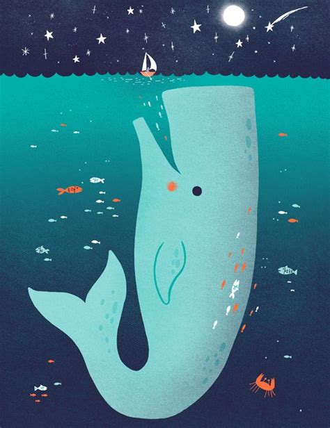 Jonah and the Whale | Illustration, Teckning, Havet