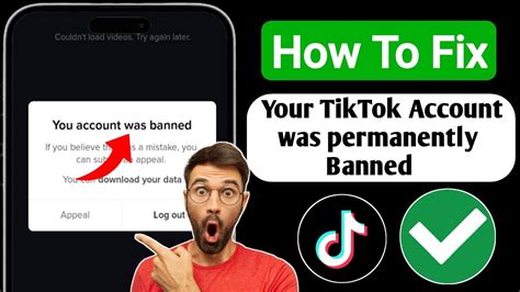 How To Fix Your Tiktok Account Was Permanently Banned Recover Your Tiktok Ban Account 2023