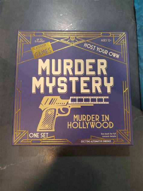 Murder Mystery Party Game Murder In Hollywood Host Your Own Mystery ...