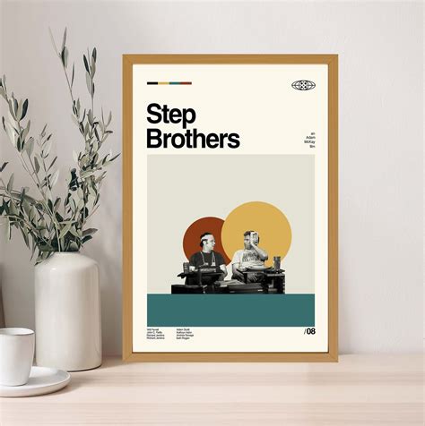 Step Brothers Movie Poster Step Brothers Print Retro Movie Poster