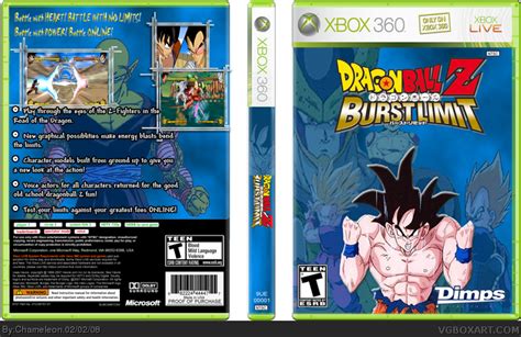 Dragonball Z Burst Limit Xbox Box Art Cover By Chameleon