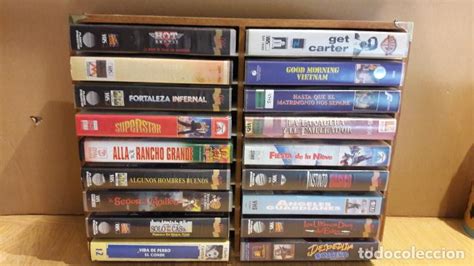 Vhs lote de 18 películas con estantería incl Vendido en Venta