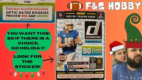 2023 Donruss Football Holiday Blaster Box Choosing Normal Blaster