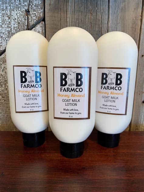 Honey Almond Goat Milk Lotion 8 Oz B And B Farmco