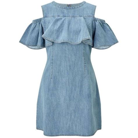 Frilly Dresses Petite Dresses Blue Dresses Denim Ruffle Dress Blue