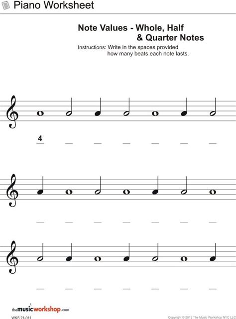 eighth note piano worksheet lori sheffields reading worksheets