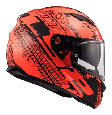 Capacete Ls2 Ff320 Stream Lava Laranja Fluor Preto MercadoLivre