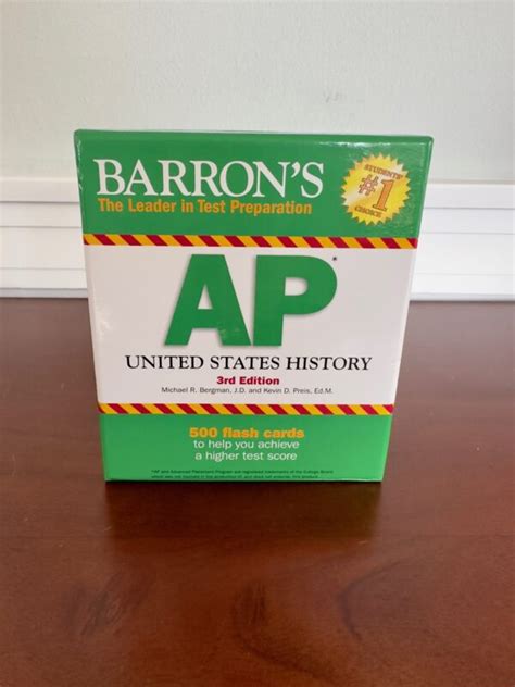 Barrons Ap United States History 500 Flash Cards College Prep