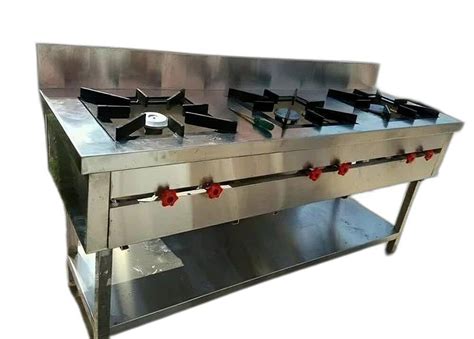 Lpg Three Burner Cooking Gas Range For Restaurant At Rs In Pune