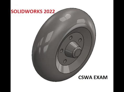 Q Cswa Solidworks Exam Wheel Youtube