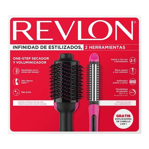 Secador y Voluminizador Revlon One step Iónica Cerámica Negro con Rosa