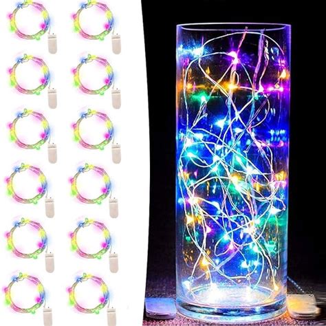 Pack Multicolor Led Fairy String Lights Battery Operated Firefly