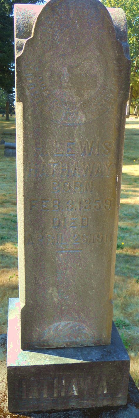 Henry Lewis Hathaway 1859 1911 Find a Grave äreminne