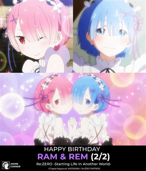 Media Happy Birthday To The Adorable Twins Ram And Rem Rrezero