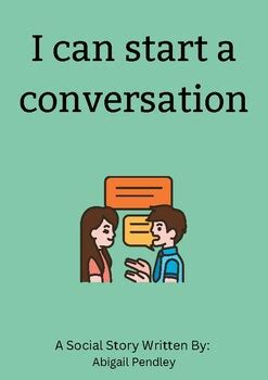 Social Story Initiating Conversation By Abigail Pendley TPT