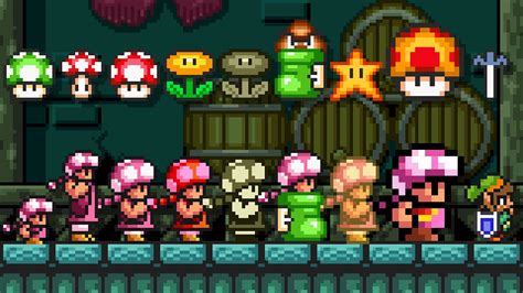 Super Mario Maker WE All Stars Mod All SMB1 Power Ups Toadette