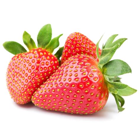 Premium Photo Fresh Strawberry Isolated On White Background Studio Macro