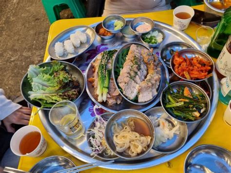 신논현역 야장 맛집 완미족발 논현본점 에서 푸짐한 남도식 족보한상 네이버 블로그