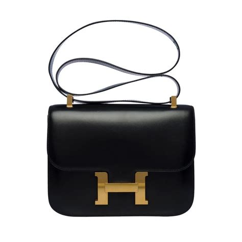 Herm S Splendide Sac Constance En Cuir Box Noir Catawiki