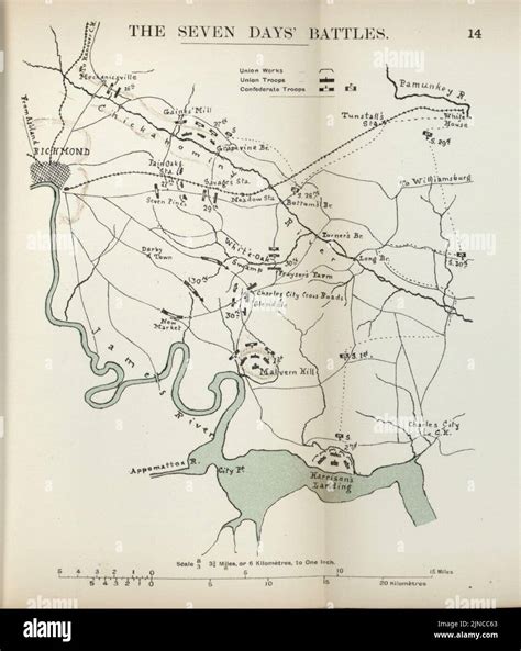 The American Civil War-maps Stock Photo - Alamy