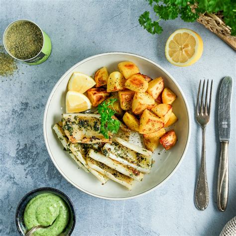 Gegrillter Tintenfisch Mit Kartoffeln Aus Der Hei Luftfritteuse