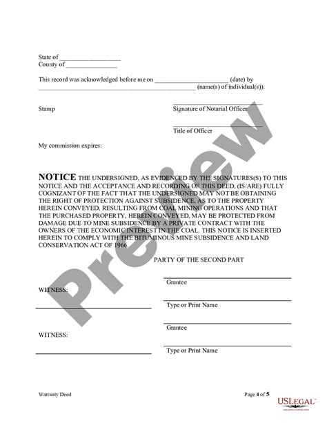 Allegheny Pennsylvania Warranty Deed For Husband And Wife To Husband And Wife As Joint Tenants