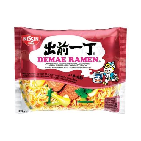 Soupe De Nouilles Instantan Es En Sachet Saveur Boeuf G Demae Ramen