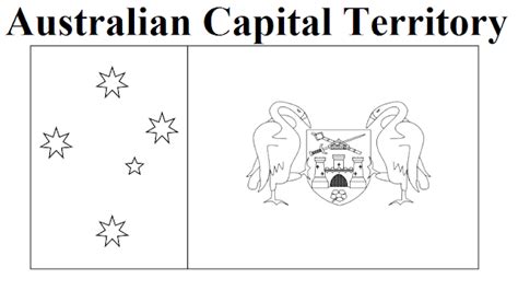 Geography Blog: Australian Capital Territory Flag Coloring Page