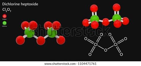 Dichlorine Heptoxide Chemical Compound Formula Cl2o7 Stock Illustration ...