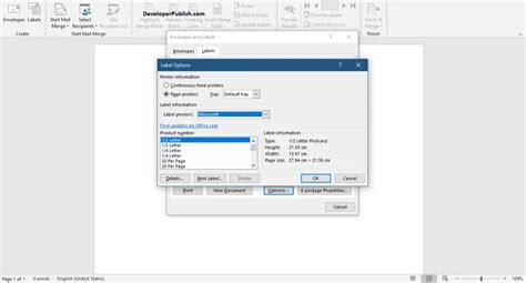 How to Create and Print Labels in Microsoft Word?