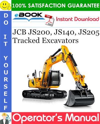 JCB JS200 JS140 JS205 Tracked Excavators Operators Manual PDF