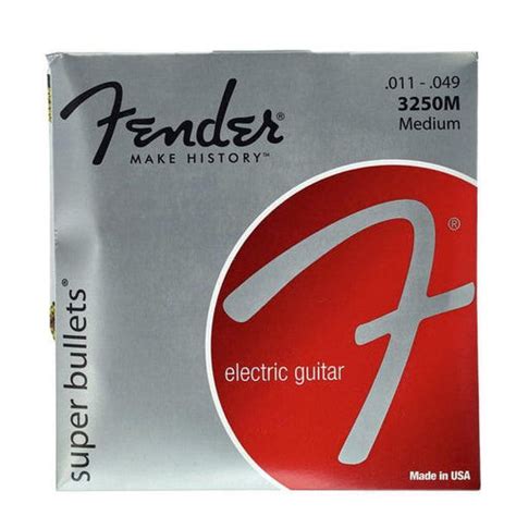 Buy Fender 3250m Super Bullets Nickel Plated Steel Bullet End Electric Guitar Strings 11 49