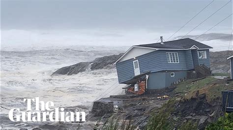 Houses Washed Away In Newfoundland As Storm Fiona Hits Canada Youtube