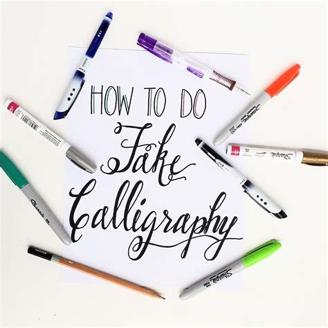 How To Create Fake Calligraphy · How To Draw A Piece Of Calligraphy ...