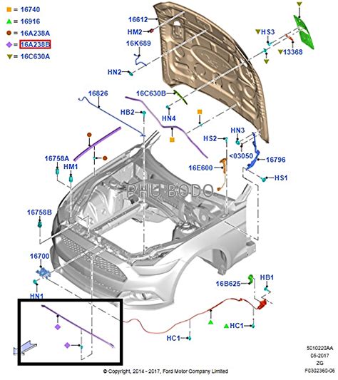 Uszczelka G Rna Zderzaka Maski Prz D Ford Mustang Phu