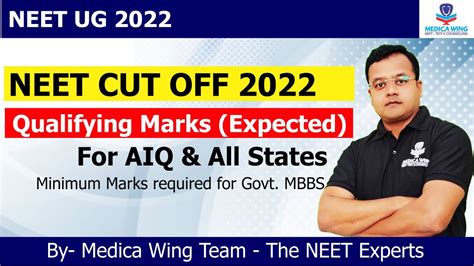 Neet 2022 Cut Off Aiq And State Wise Neet Qualifying Marks 2022 Minimum