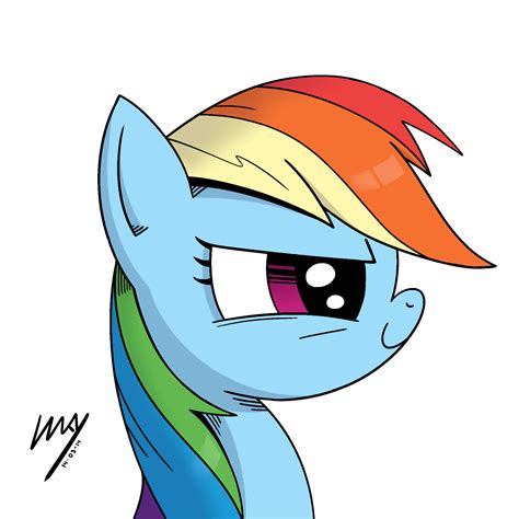 Rainbow Dash! Mane 6 Completed! - Visual Fan Art - MLP Forums