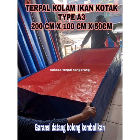 Jual Terpal Kolam Ikan A3 Korea Uk 200CM X 100CM X 5OCM Shopee Indonesia