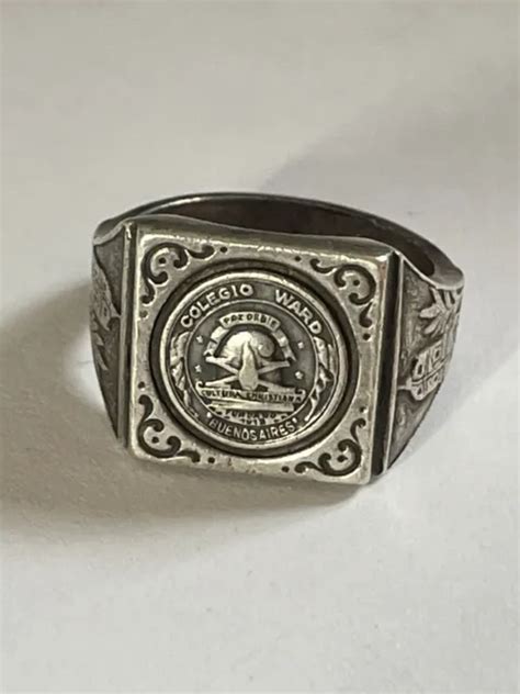 Ancienne Bague Chevali Re En Argent Massif Buenos Aires Glise