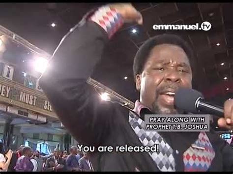 Let The Power Of The Lord Come Down Pray With T B Joshua Youtube