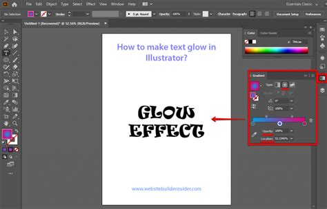 How do I make text glow in Illustrator? - WebsiteBuilderInsider.com