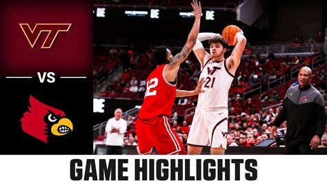 Virginia Tech Vs Louisville Men S Basketball Highlights