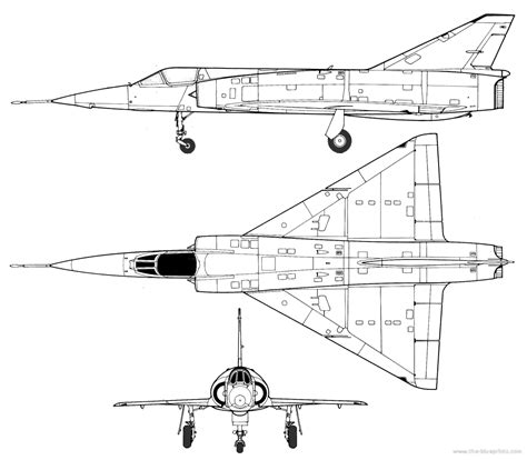 Dassault Mirage 5 Blueprints Free Outlines