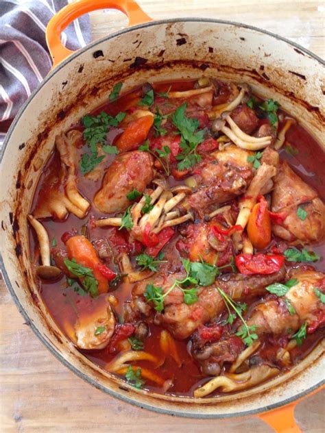 Italian Chicken Cacciatore Recipe Hunter Style Chicken Ciao