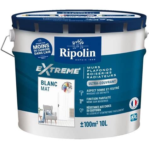 Peinture Mur Et Plafond Monocouche Mat Blanc L Ripolin Leroy Merlin