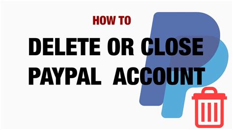 How To Delete Paypal Account Youtube