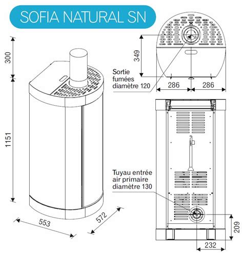 Poêle à granulés sans électricité étanche SOFIA SN Blanc