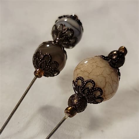 Handmade Vintage Victorian Inspired Hat Pin Set Ebay