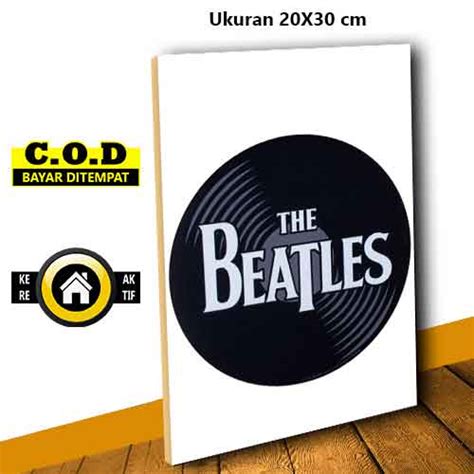 Poster Kayu Hiasan Dinding The Beatles Media Hiasan Dinding Poster Kayu