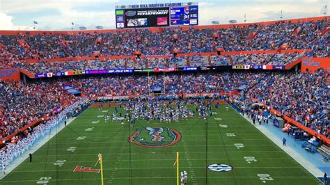 Sunshine Seats Sections Florida Gators Football V Arkansas